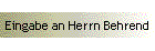 Eingabe an Herrn Behrend