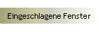 Eingeschlagene Fenster